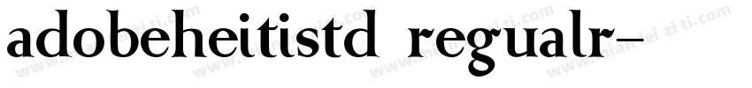 adobeheitistd regualr字体转换